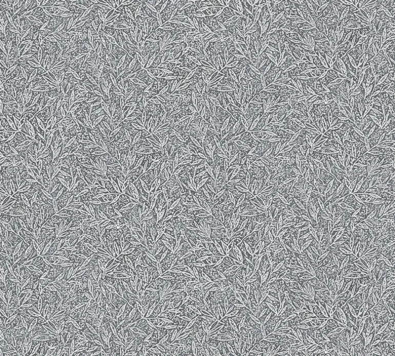 4035-37837-2 Sayuri Charcoal Leaf Trail Wallpaper