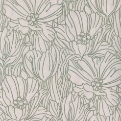2970-87355 Selwyn Flock Sage Floral Wallpaper