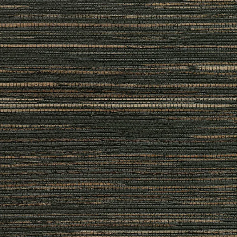 4018-0035 Shandong Charcoal Ramie Grasscloth Wallpaper