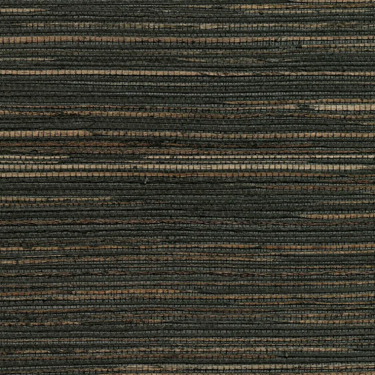 2732-80081 Shandong Charcoal Ramie Grasscloth Wallpaper