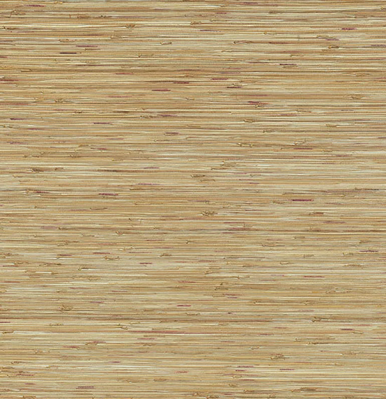 2972-86107 Shuang Light Brown Handmade Grasscloth Wallpaper
