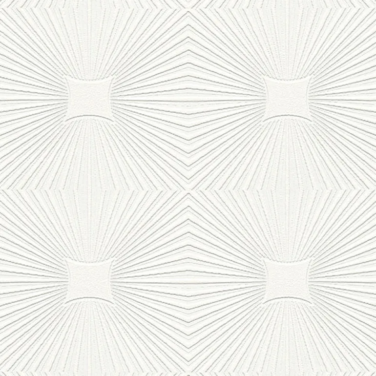 4000-6639-17 Silvie White Tin Burst Paintable Wallpaper