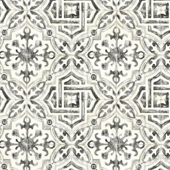 2904-12331 Sonoma Charcoal Spanish Tile Wallpaper