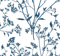 2927-80702 Southport Indigo Delicate Branches Wallpaper