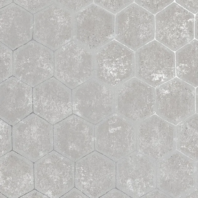 2927-00401 Starling Grey Honeycomb Wallpaper