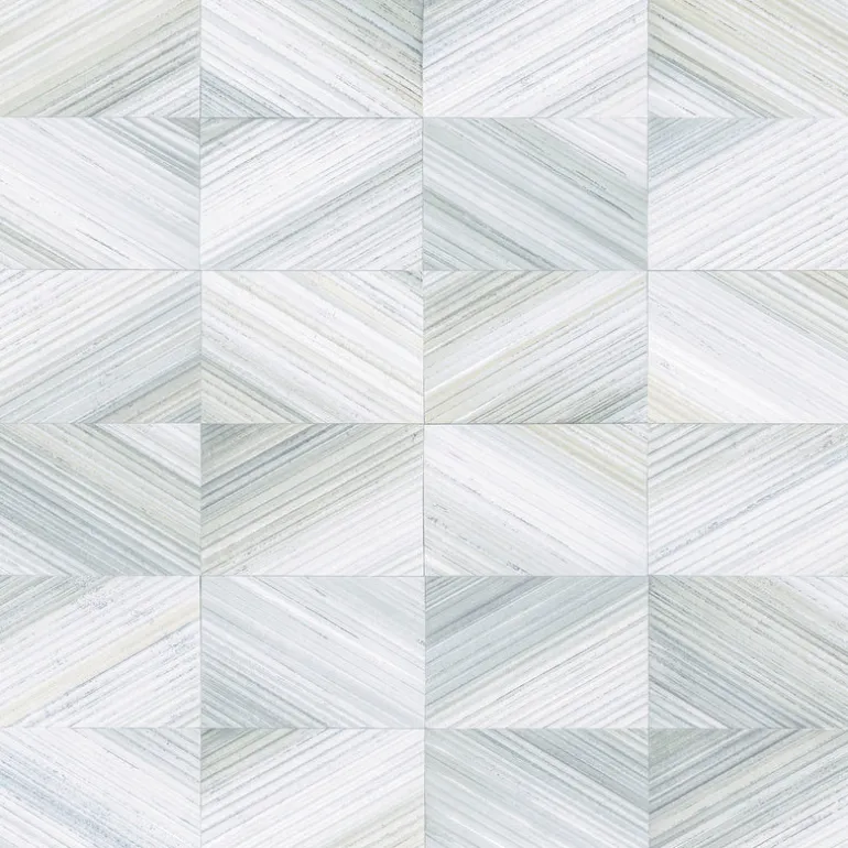2904-25376 Stratum Light Blue Geometric Faux Wood Wallpaper