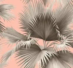 2927-81901 Summer Palm Blush Tropical Wallpaper