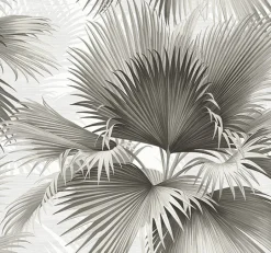 2927-40100 Summer Palm Charcoal Tropical Wallpaper