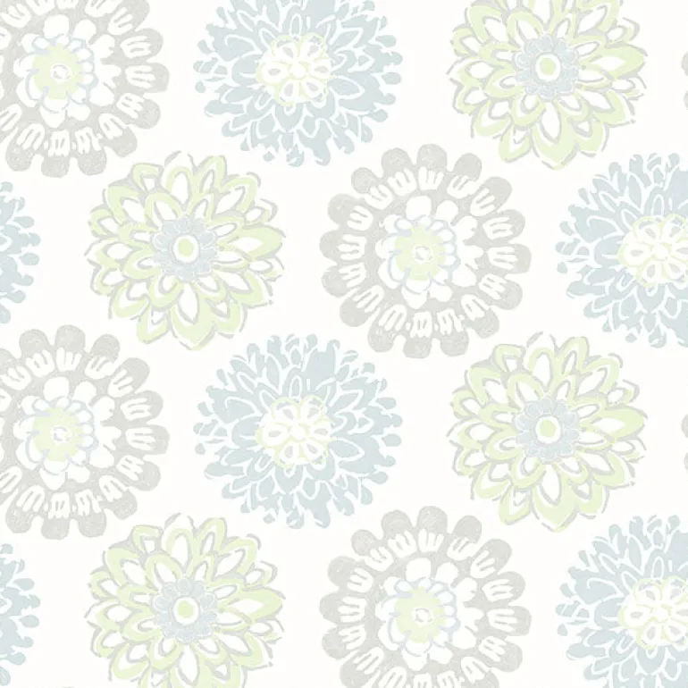 3120-13704 Sunkissed Light Green Floral Wallpaper