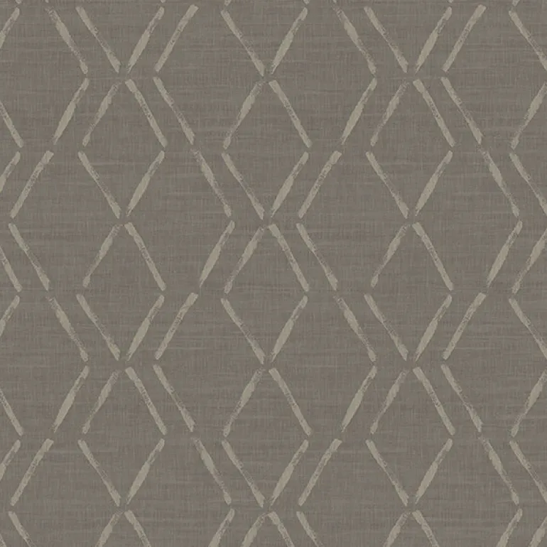 3118-12654 Tapa Brown Trellis Wallpaper