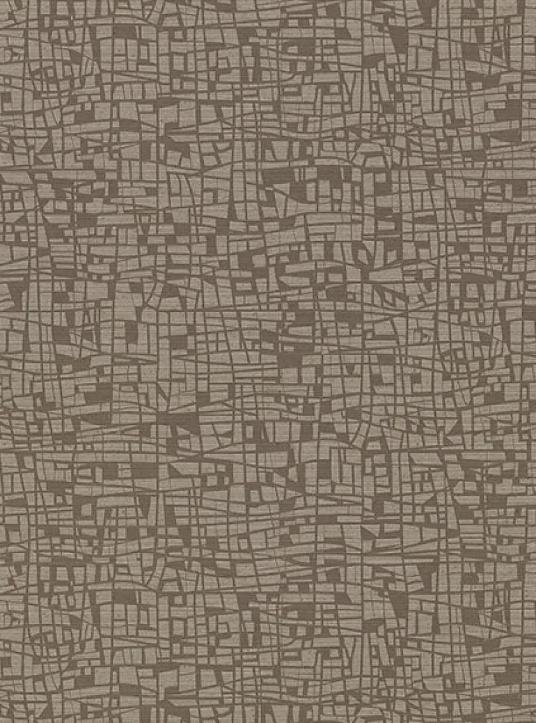 2945-1113 Tiffany Brown Abstract Geometric Wallpaper