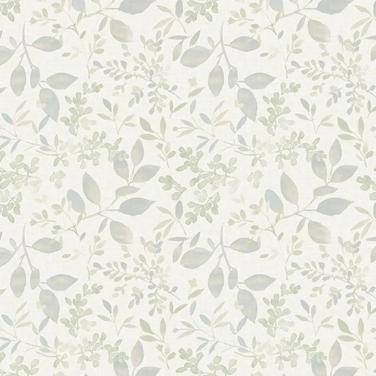 3122-11114 Tinker Teal Woodland Botanical Wallpaper