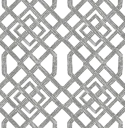2861-25706 Traverse Black Trellis Wallpaper