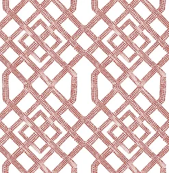 2861-25705 Traverse Red Trellis Wallpaper