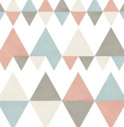 2821-25131 Trilogy Coral Geometric Wallpaper