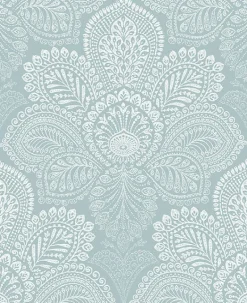 2861-25731 Triumph Light Blue Medallion Wallpaper
