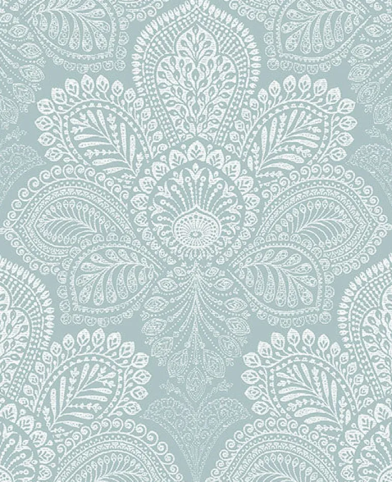 2861-25731 Triumph Light Blue Medallion Wallpaper