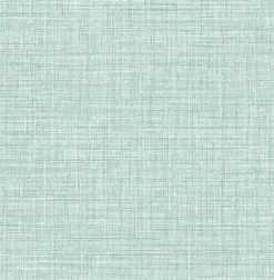 2767-24271 Tuckernuck Teal Linen Wallpaper