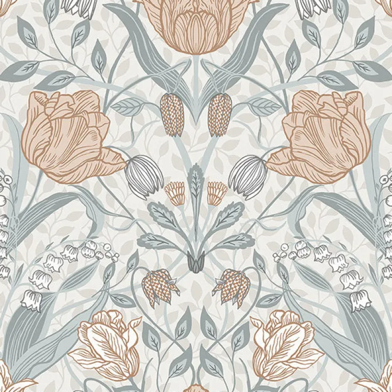 2948-33005 Tulipa Off-White Floral Wallpaper