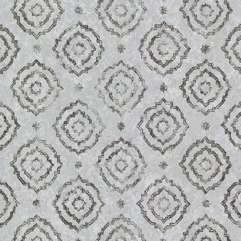 4019-86425 Uma Silver Star Medallion Wallpaper