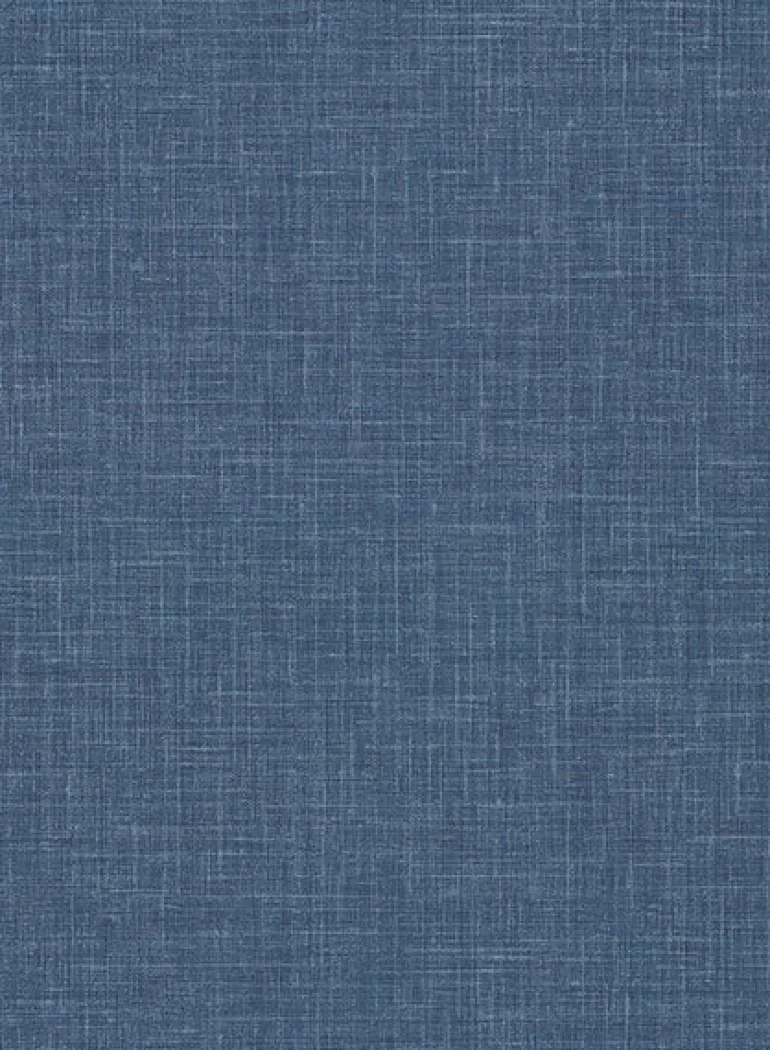 2921-50302 Upton Indigo Faux Linen Wallpaper