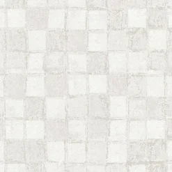 4019-86419 Varak Platinum Checkerboard Wallpaper
