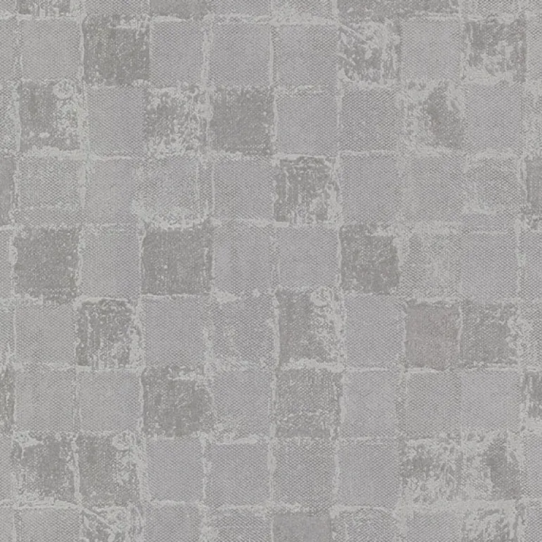 4019-86421 Varak Silver Checkerboard Wallpaper