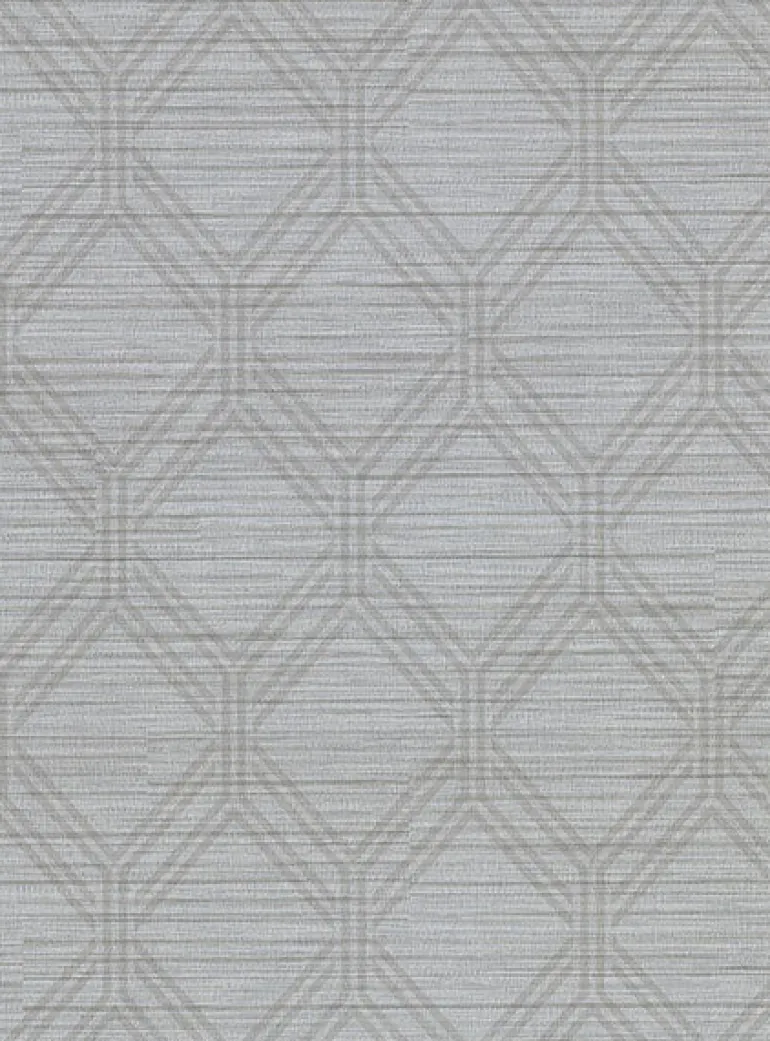 2910-2728 Vaughan Pewter Geometric Wallpaper