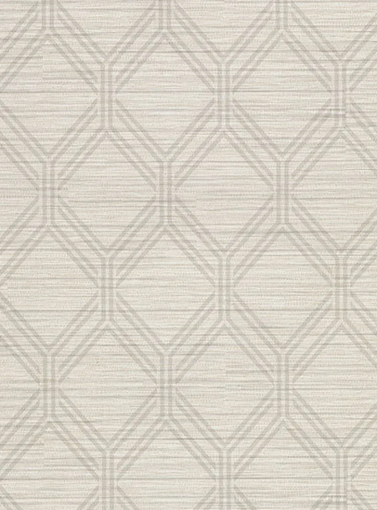 2910-2730 Vaughan Taupe Geometric Wallpaper