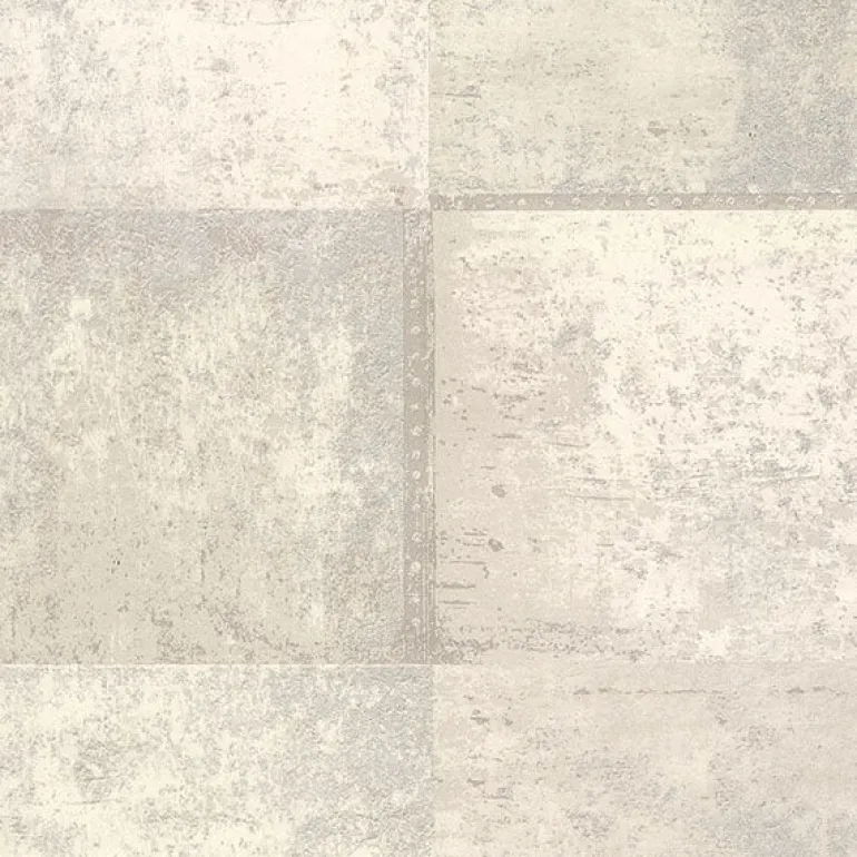 2927-10902 Vela Ivory Distressed Geometric Wallpaper