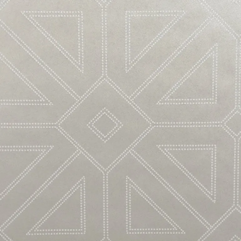 2902-87338 Voltaire Platinum Geometric Wallpaper