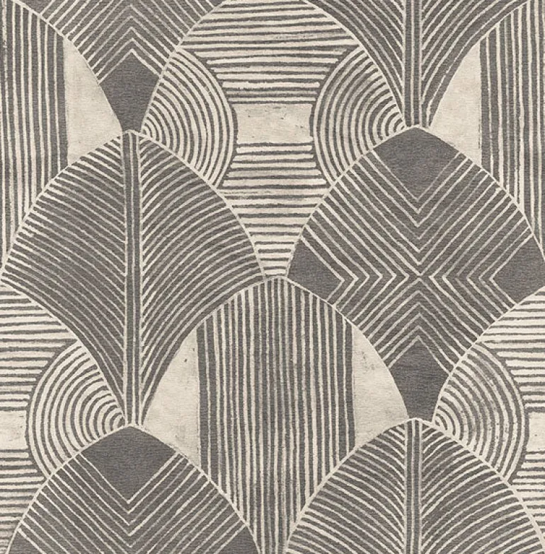 2964-25928 Westport Charcoal Geometric Wallpaper