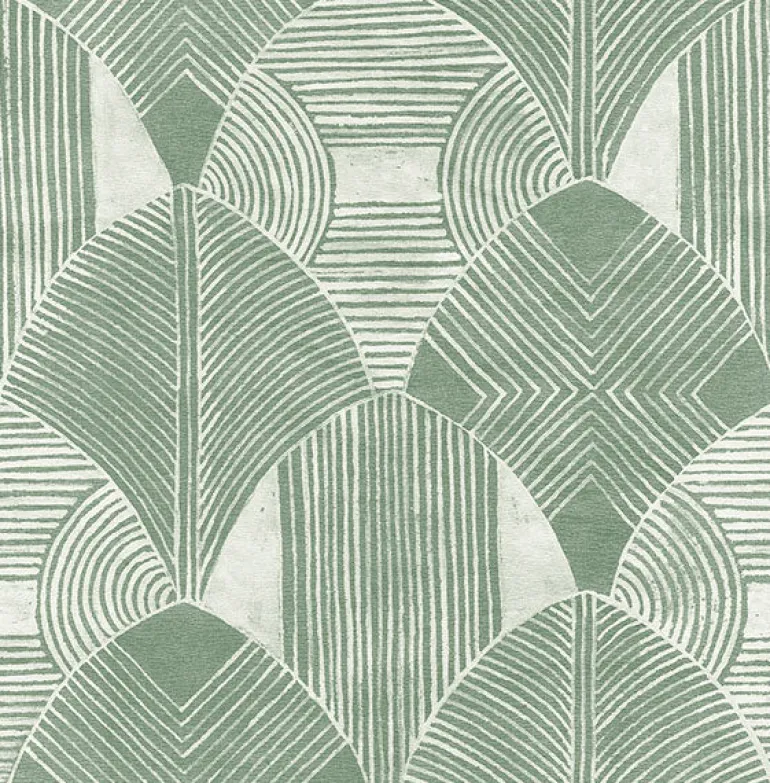 2964-25932 Westport Green Geometric Wallpaper