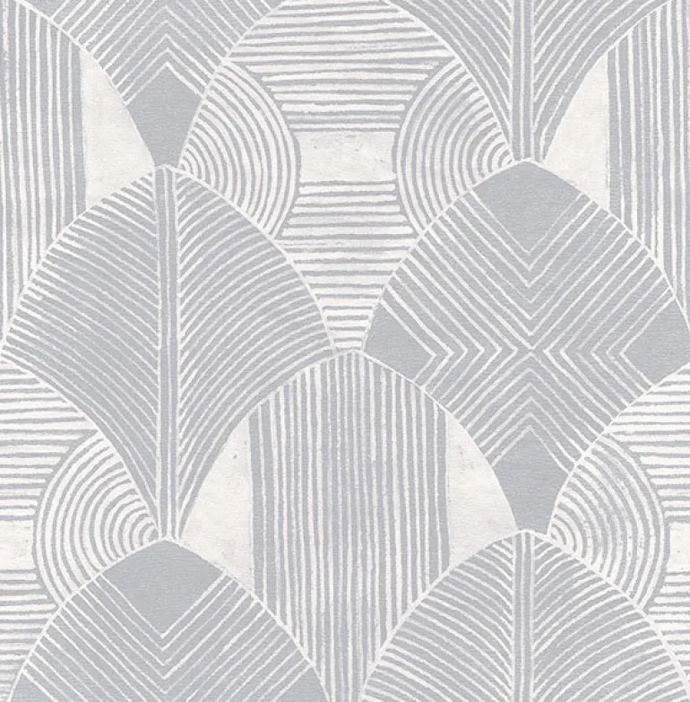 2964-25929 Westport Pewter Geometric Wallpaper
