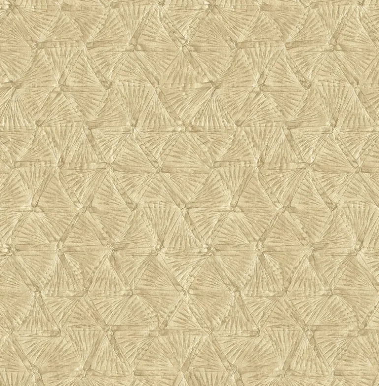 2970-26119 Wright Gold Textured Triangle Wallpaper