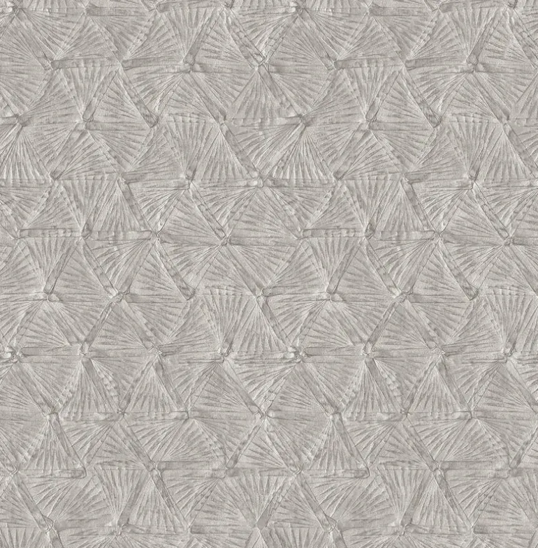 2970-26115 Wright Pewter Textured Triangle Wallpaper