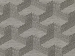 2829-82067 Y Knot Grey Geometric Texture Wallpaper