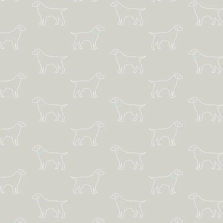 3122-10414 Yoop Grey Dog Wallpaper
