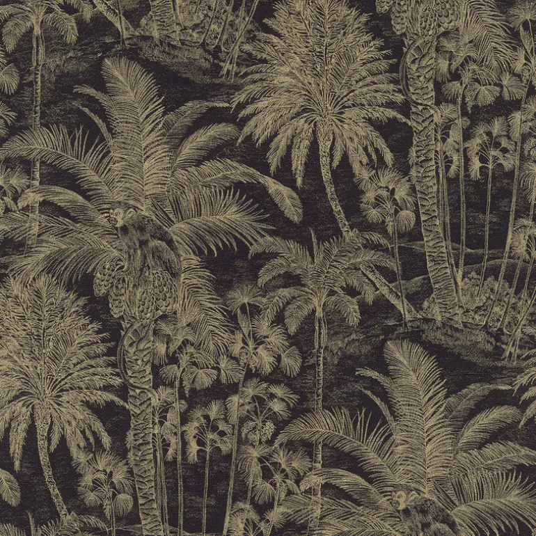 4035-832525 Yubi Black Palm Trees Wallpaper