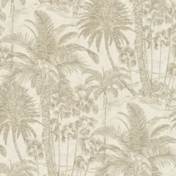 4035-832549 Yubi Gold Palm Trees Wallpaper