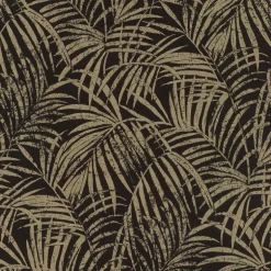 4035-832143 Yumi Black Palm Leaf Wallpaper