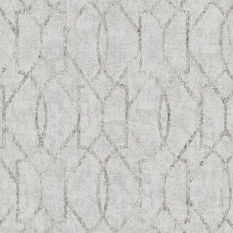 4019-86452 Ziva Platinum Trellis Wallpaper