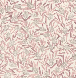 2970-26104 Zulma Pink Decorative Botanical Wallpaper