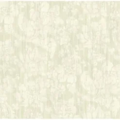 AD1291 Cream Jacobean Floral on Metallic Cream Wallpaper
