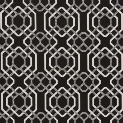Alexandria Black White Bella Dura Fabric