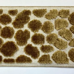 Alpas Topaz 3.5 inch Antique Gold Cut Velvet Europatex Trim
