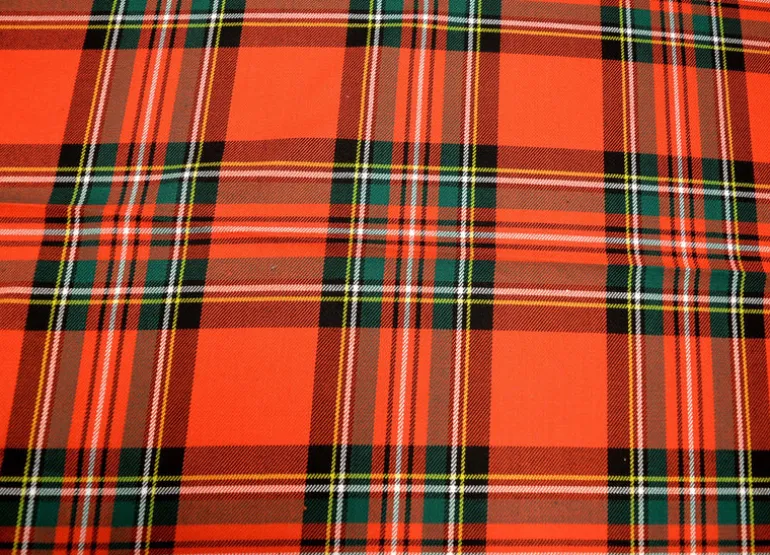 Ancient Stewart 31 Red Covington Fabric