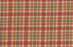 Aruba Plaid Paprika Multi Laura Kiran Fabric