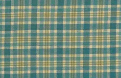 Aruba Plaid Turquoise Multi Laura Kiran Fabric