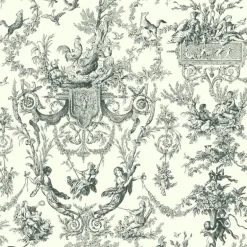 Ashford Toiles Old World Toile Wallpaper (AT4237_B12)